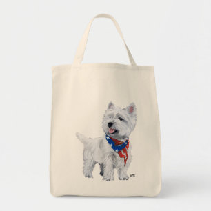 West Highland White Terrier Patriotic Tote Bag