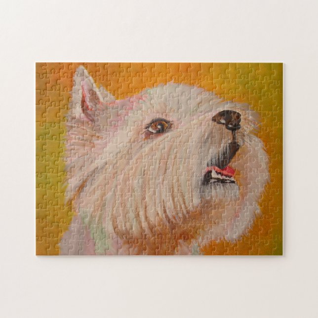 West Highland White Terrier Portrait Jigsaw Puzzle (Horizontal)