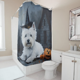 West Highland White Terrier Pumpkin Halloween
