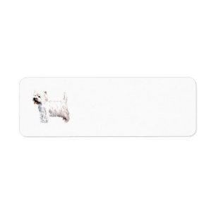 West Highland White Terrier Return Address Label