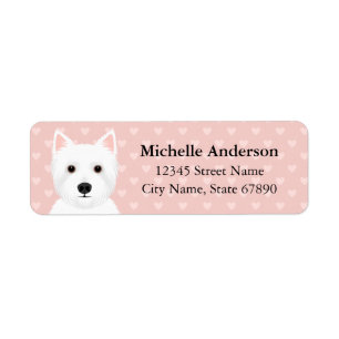 West Highland White Terrier Return Address Labels