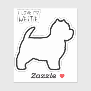 West Highland White Terrier Silhouette Westie Dog