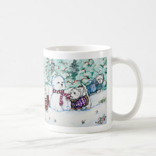West Highland White Terrier Snowman Coffee Mug