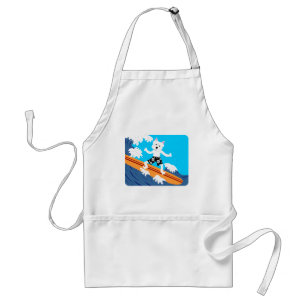 West Highland White Terrier Surfer Standard Apron