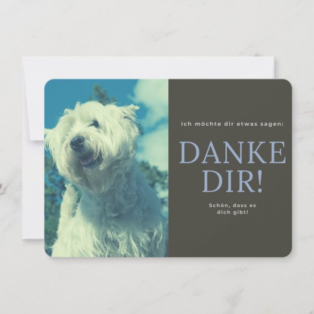 West Highland White Terrier Thank You Card (Front)