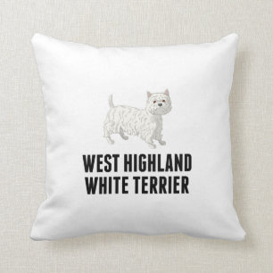 West Highland White Terrier Throw Pillow