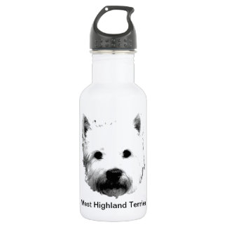 West Highland White Terrier Westie Dog Image 532 Ml Water Bottle