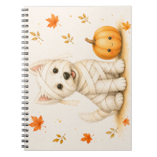 West Highland White Terrier Westie Halloween Jour Notebook