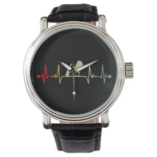 West Highland White Terrier Westie Heartbeat Retro Watch