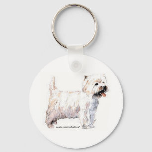 West Highland White Terriers Keychain