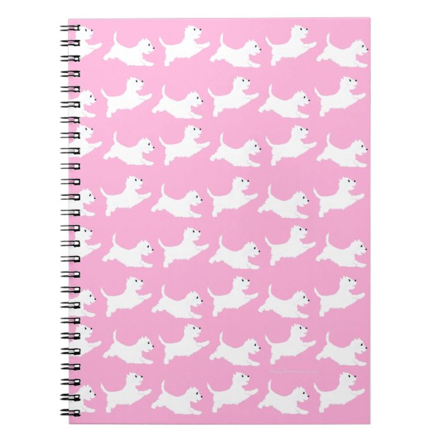 West Highland White Terriers Notebook (Front)