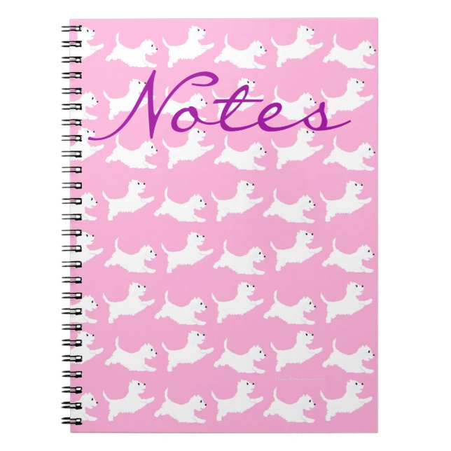 West Highland White Terriers Notebook (Front)