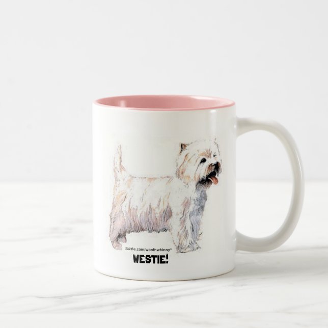West Highland White Terriers Two-Tone Coffee Mug (Right)