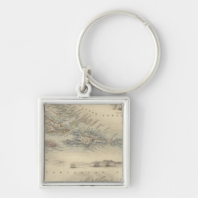 West India Islands 3 Keychain (Front)
