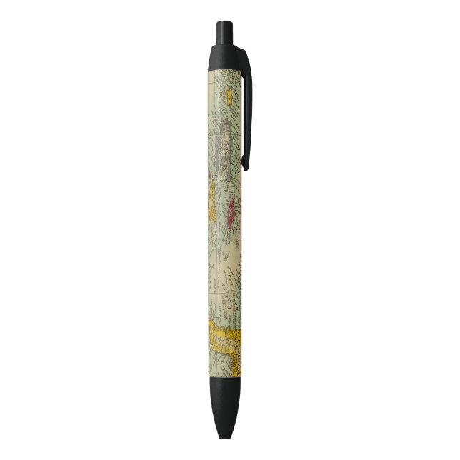 West India Islands Black Ink Pen (Bottom (Vertical))