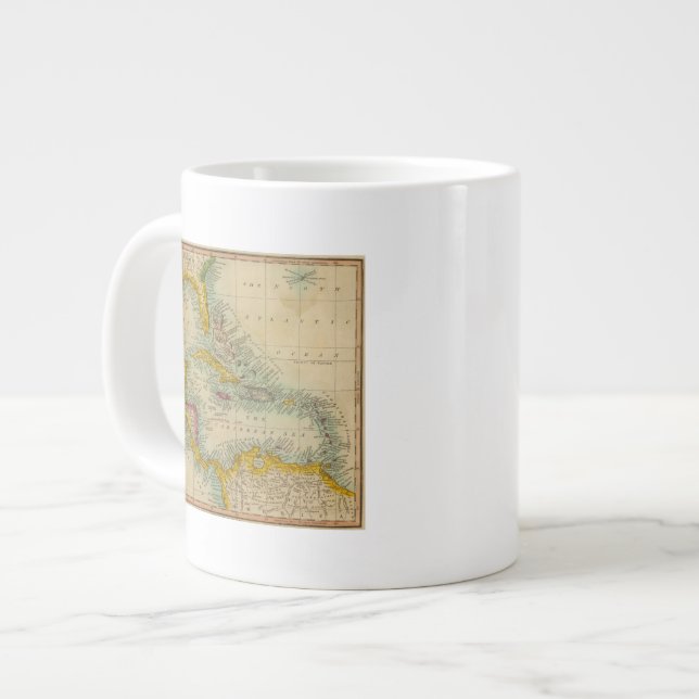 West India Islands Large Coffee Mug (Front Left)