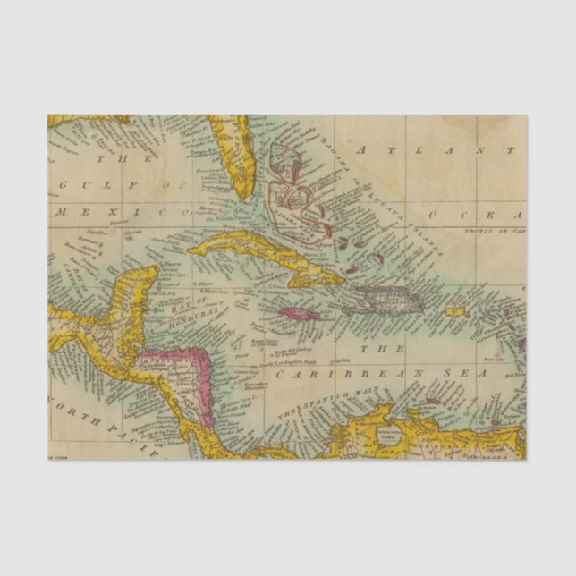 West India Islands Tissue Paper (Front)