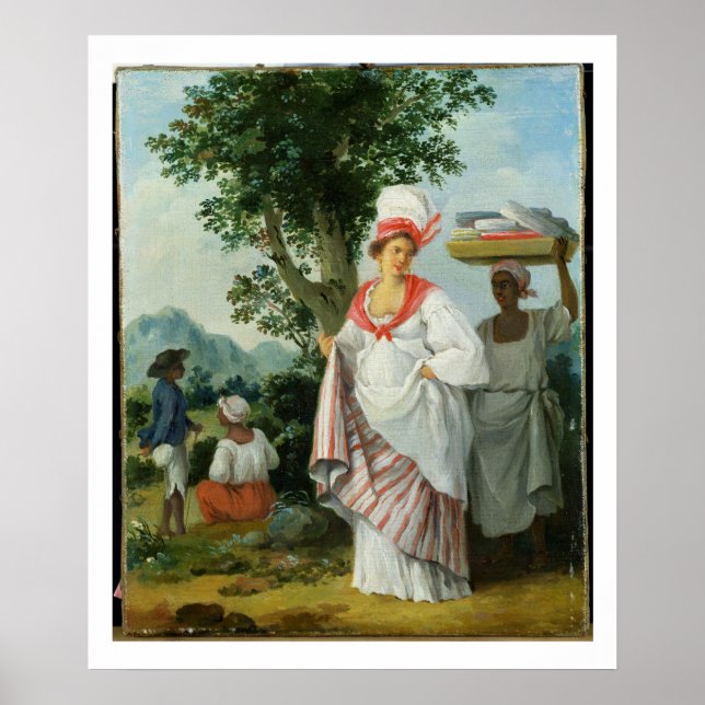 West Indian Creole Woman with her Black Servant, c Poster (Front)