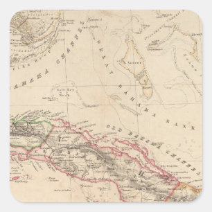 West Indies 3 Square Sticker