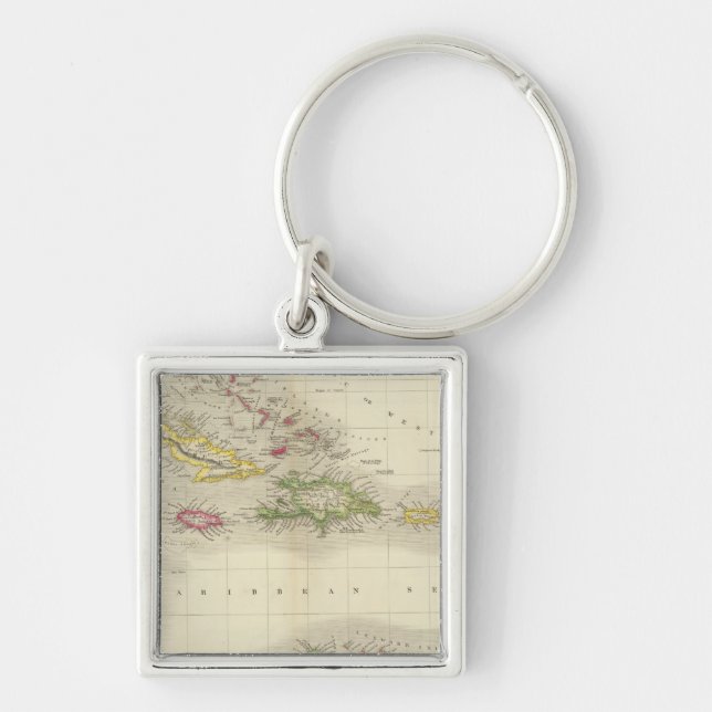 West Indies 6 Keychain (Front)
