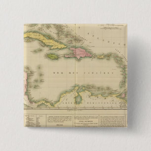 West Indies 9 2 Inch Square Button