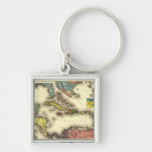 West IndiesPanoramic MapWest Indies Keychain