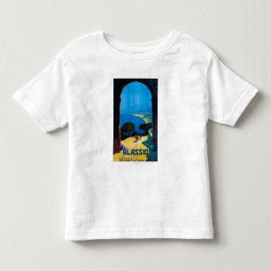 West Italian Riviera Travel Poster Toddler T-shirt