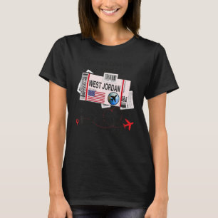 West Jordan Girl West Jordan Boarding Pass T-Shirt