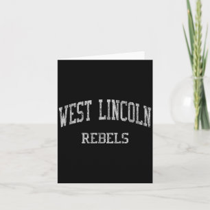 West Lincoln High School Hs Lincolnton Nc Vintage  Card