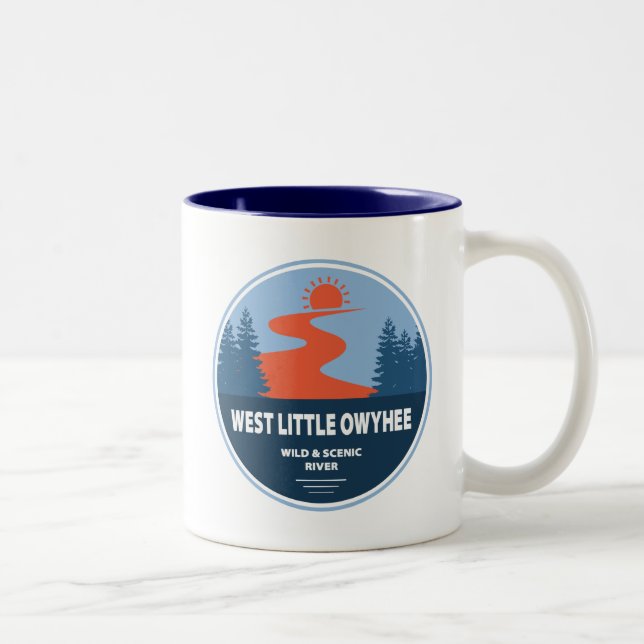 West Little Owyhee Wild And Scenic River Oregon Two-Tone Coffee Mug (Right)