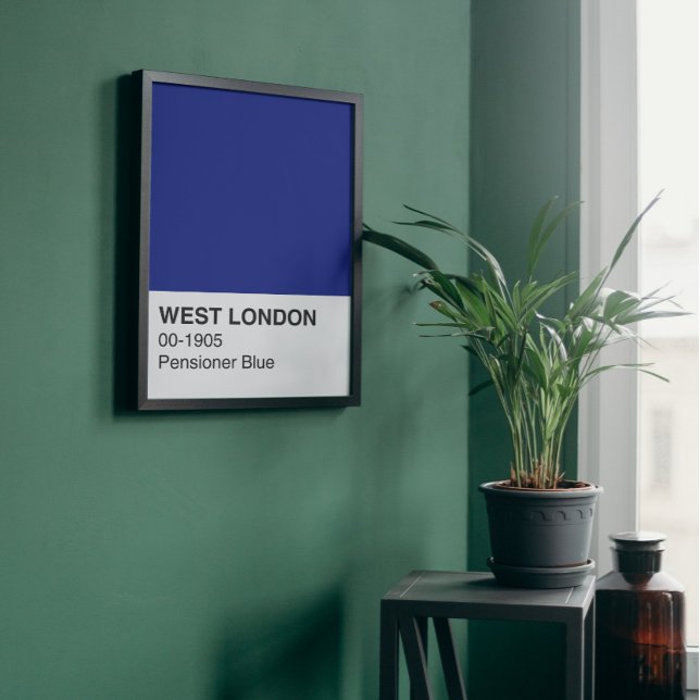 West London Pensioner Blue - Full Width Poster (Creator Uploaded)