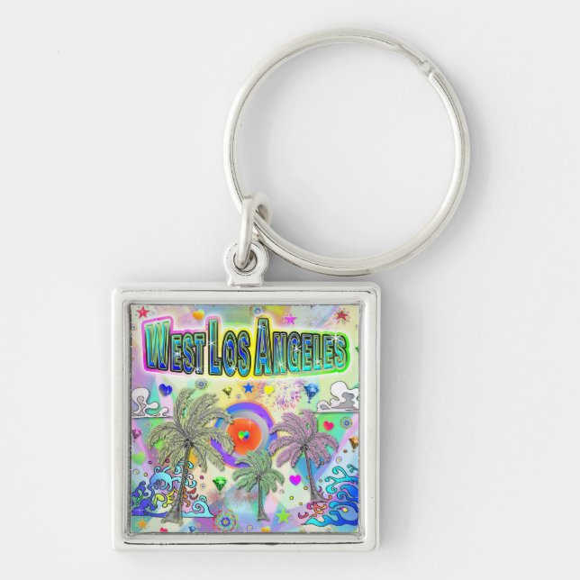 West Los Angeles Deep Dream Keychain (Front)