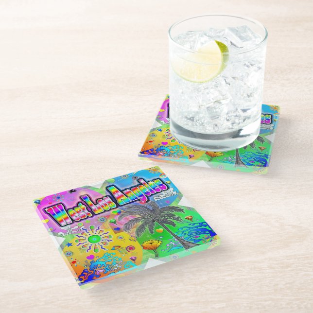 West Los Angeles Quadro Seasons Coaster (Angled)