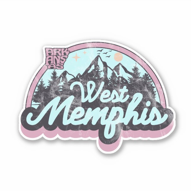 West Memphis, Arkansas  Sticker (Front)