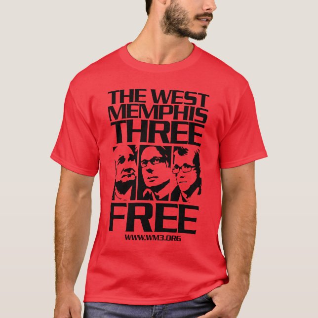 West Memphis Three. Free. Dark T-Shirt (Front)