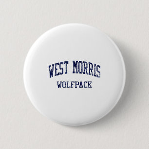 West Morris High School Hs Chester Nj Vintage Srts 2 Inch Round Button