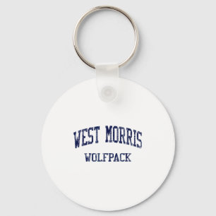West Morris High School Hs Chester Nj Vintage Srts Keychain