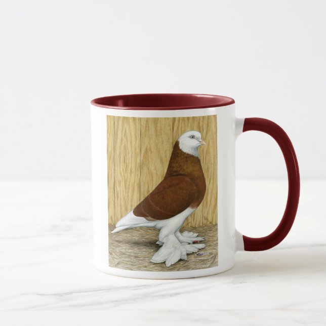 West of England Tumbler Red Baldhead Mug (Right)