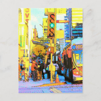 West on Wilshire- Postcard