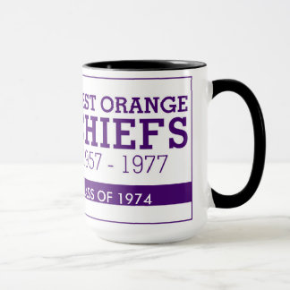 WEST ORANGE CHIEFS 15 OUNCE COFFEE MUG 1974