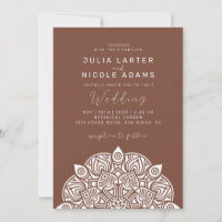 West Pacific Variant Oval Classic Mandala Wedding