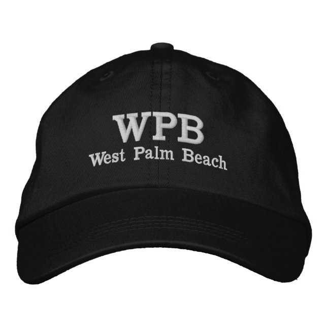 West Palm Beach Embroidered Baseball Hat (Front)