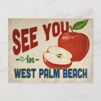 West Palm Beach Florida Apple - Vintage Travel