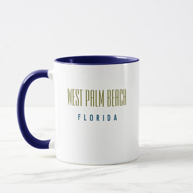 West Palm Beach Florida Café Mug (Gauche)