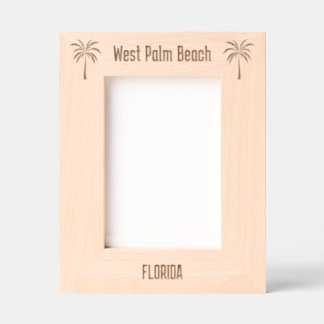 West Palm Beach Florida Laser Engraved frame