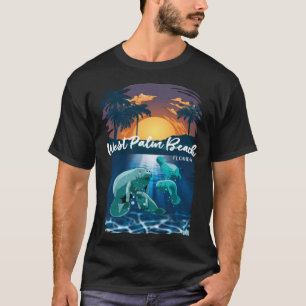 West Palm Beach Florida Manatees Vacation Souvenir T-Shirt