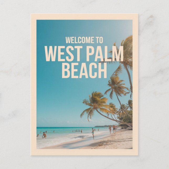 West Palm Beach, Florida,  Postcard (Front)