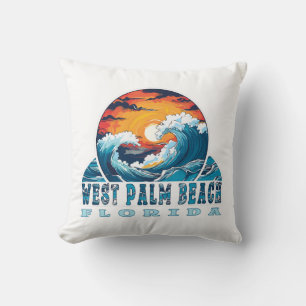 West Palm Beach Florida Throw Pillow