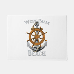 West Palm Beach Florida Vacation Nautical Anchor S Doormat