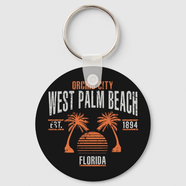 West Palm Beach Keychain (Front)